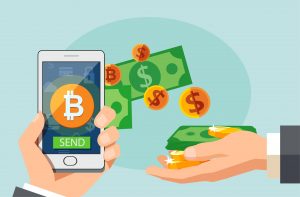 hand-holding-phone-with-dollars-and-bitcoin-coming-out-of-it-scaled